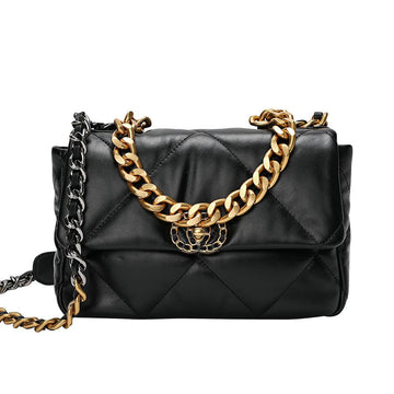 Jade Black Medium Leather Shoulder Bag Bags- HOPE ROSA